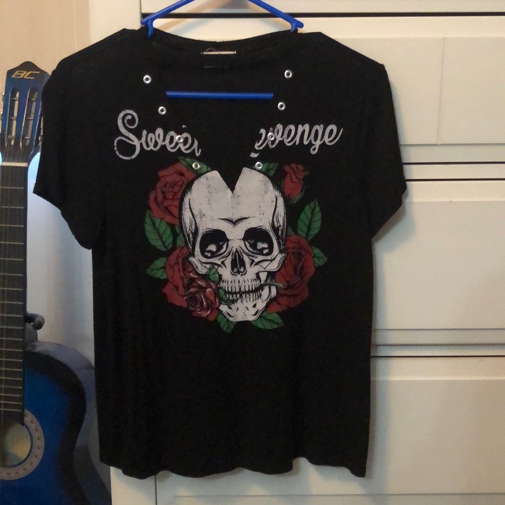 Black V-Neck T-Shirt